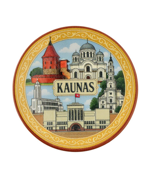 Magnetas porcelianinė lėkštelė Kaunas